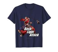 Granblue Fantasy Versus: Rising Dash Light Attack Wilnas T-Shirt, Men, Navy Blue, 3X-Large