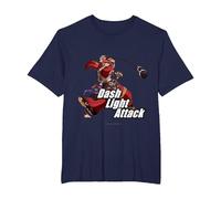 Granblue Fantasy Versus: Rising Dash Light Attack Wilnas T-Shirt, Men's Big and Tall, Navy Blue, 4X Tall
