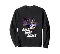 Granblue Fantasy Versus: Rising Dash Light Attack Yuel Sweatshirt, Adult Unisex, Black, Medium