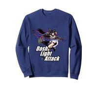 Granblue Fantasy Versus: Rising Dash Light Attack Yuel Sweatshirt, Adult Unisex, Navy Blue, XX-Large