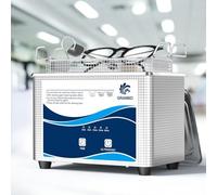 Granbo Ultrasonic Jewelry Cleaner, 1L 35W 40kHz with Degassing Timer, Ultrasonic Dental Cleaner for Glasses, Rings, Coins and More