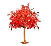 Grand Artificial Red Maple Tree, Extra Large Faux Indoor Plant for a Commanding Presence(10ft)
