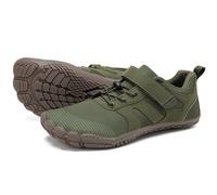 Grand Attack Barefoot Shoes Men Wide Toe Box Zero Drop Mens Trail Running Shoes Cross Trainer Wrestling Boxing Weightlifting Walking Shoes, 5943 4a Army Green, 11 Wide