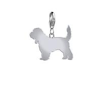 Grand Basset Griffon Vendéen Silhouette Silver Charm