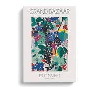 Grand Bazaar Fruit Market Exhibition 1 Canvas Print for Living Room Bedroom Home Office Décor, Wall Art Picture Ready to Hang, 30x20 Inch (76x50 cm)