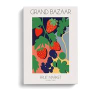 Grand Bazaar Fruit Market Exhibition 4 Canvas Print for Living Room Bedroom Home Office Décor, Wall Art Picture Ready to Hang, 30x20 Inch (76x50 cm)