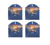 Grand Canal Horizontal Full Single-Sided Printing Pearlescent Paper Birthday Halloween Christmas Halloween Birthday Party Holiday Greeting Card