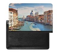 Grand Canal in Italy Passport Cover Protector Rfid Blocking Passport Holder Id Card Holder Secure Travel Wallet Organizer for Passport Tickets Credit Cards, style, One Size
