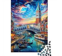 Grand Canal_ Venice 1000 Piece Jigsaw Puzzle with Whimsical Design - A Charming Challenge for Adults And Kids Age 14 Years Up70x50cm/1000pcs