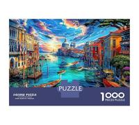 Grand Canal_ Venice 1000 Piece Jigsaw Puzzle with Whimsical Design - A Charming Challenge for Adults And Kids Age 14 Years Up70x50cm/1000pcs
