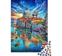 Grand Canal_ Venice 1000 Piece Jigsaw Puzzle with Whimsical Design - A Charming Challenge for Adults And Kids Age 14 Years Up70x50cm/1000pcs