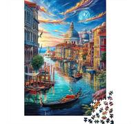 Grand Canal_ Venice Jigsaw Puzzles 1000 Pieces. Whimsical Challenge Toy for Adults Kids 52x38cm/1000pcs