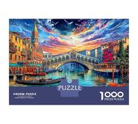 Grand Canal_ Venice Jigsaw Puzzles 1000 Pieces. Whimsical Challenge Toy for Adults Kids Age 14 Years Up 70x50cm/1000pcs