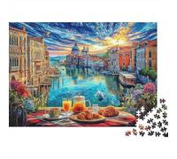 Grand Canal_ Venice Jigsaw Puzzles for Adults Kids. Impossible 1000 Pieces Puzzle Challenge Toy Games Gifts 52x38cm/1000pcs