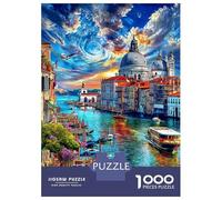 Grand Canal_ Venice Puzzle 1000 Piece, Impossible Jigsaw Puzzles for Adults, Puzzle Family Activity Puzzles 70x50cm/1000pcs