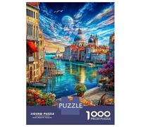 Grand Canal_ Venice Puzzle 1000 Piece, Impossible Jigsaw Puzzles for Adults, Puzzle Family Activity Puzzles 38x26cm/1000pcs