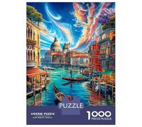 Grand Canal_ Venice Puzzles 1000 Piece. Impossible Puzzles Challenge Toy for Adults& Kids Age 14 Years Up 70x50cm/1000pcs