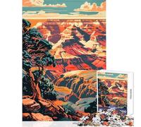 Grand Canyon Arizona Art 1000 Pieces Jigsaw Puzzles for Teenagers Boost Cognitive Clarity And Sharpness Mindful Calm Play Enjoyment (50x75cm)