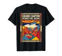 Grand Canyon Arizona Flag Colorado River Vintage Art T-Shirt
