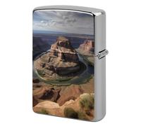 Grand Canyon Arizona Lighter Case Pouch Double-Sided Metal Lighter Sleeve Scratch & Drop Resistant Lighters Protector Fits Standard Kerosene Lighters Pocket Protective Cover for Camping Party