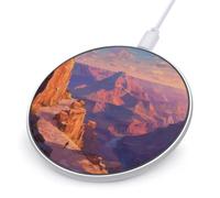 Grand Canyon at Sunset Fast Portable Charger 10W Compact | Round Phone Charging Station Pad for Travel Work