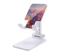 Grand Canyon at Sunset Foldable Mobile Phone Holder Stand for Desk White-style