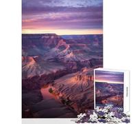 Grand Canyon at Sunset Jigsaw Puzzle 1000 Piece for Teenagers Serene Peaceful Play Activity Peaceful Calm Stress Relief (38X52cm)