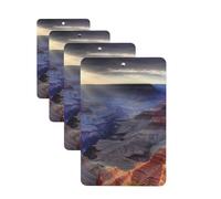 Grand Canyon Car Air Freshener Cards Set of 4 Pieces Long Lasting Hanging Scented Cards for Bedroom Wardrobe Car Aromatherapy Tablets for Men Women Rearview Mirror Pendant