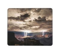 Grand Canyon Dark Cloud Print Mouse Pad Square Mouse Mat Non-Slip Mousepad Large Gaming Mouse Mat For Office Laptop 8.3 x 10.3 in