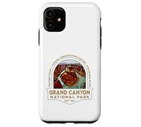 Grand Canyon National Park Arizona USA Retro Hiking Trails Case for iPhone 11