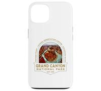 Grand Canyon National Park Arizona USA Retro Hiking Trails Case for iPhone 13