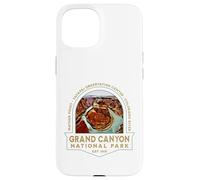Grand Canyon National Park Arizona USA Retro Hiking Trails Case for iPhone 15