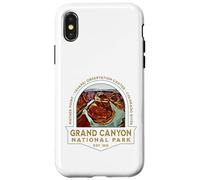 Grand Canyon National Park Arizona USA Retro Hiking Trails Case for iPhone X/XS