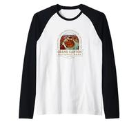 Grand Canyon National Park Arizona USA Retro Hiking Trails Raglan Baseball Tee