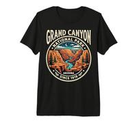Grand Canyon National Park Arizona Vintage River Night Badge Premium T-Shirt