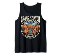 Grand Canyon National Park Arizona Vintage River Night Badge Tank Top