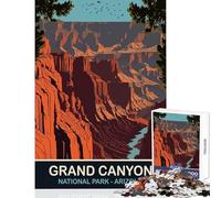 Grand Canyon National Park Jigsaw Puzzles for Adults 1000 Pieces Improve Detailed Observation Skills Mindful Relaxing Leisure Game (38x52cm)
