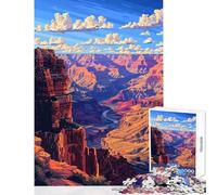 Grand Canyon Pixel Art Teenager Jigsaw Puzzles 1000 Pieces Enhance Mindful Thinking And Focus Relaxing Stress Relief Game (38x52cm)