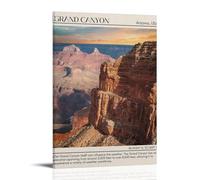 Grand Canyon Poster Decorative Painting Canvas Wall Art Living Room Poster Bedroom Painting Wall Art Picture Print Modern Family Room Decor 12 x 18 Inches (30 x 45 cm)