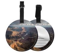 Grand Canyon Print 1/2/4pcs Luggage Tag Suitcase Luggage Hanging Name Tag Luggage Tags with Labels Travel Bags Tags PVC
