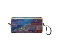 (Grand Canyon) Print Compact Travel Pouch - Lightweight Handheld Organizer, 600d Oxford Fabric & Foam Padding, Gym Essentials