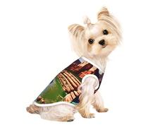 Grand Canyon Print Dog Shirt Summer Lightweight Pet T Shirts Soft Breathable Stretchy Cats Dogs Tee Shirt