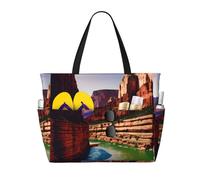 Grand Canyon Print Functional Beach Bag Fashionable Summer Bags Reusable Picnic Gym Camping Holidays