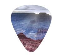Grand Canyon Print Guitar Picks, 12 Pcs Guitar Plectrums Celluloid Pick Classical Triangle Picks for Acoustic, Electric, Bass Guitar including 0.46mm 0.71mm 0.96mm