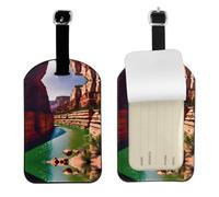 Grand Canyon Printed Suitcase Tag, Microfiber Leather Travel Shield, Secure Privacy Label, for Backpack ID