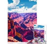 Grand Canyon Scenery Art Hard Jigsaw Puzzle for Adults 1000 Pieces Improve Attention Span And Focus Peaceful Relaxing Leisure Fun (50x75cm)