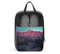Grand Canyon Shoe Bag Travel Shoe Organizer Water-Resistant Shoe Pouch with Zipper Sneaker Dust Bag, gray, One Size, Modern