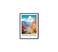 Grand Canyon Travel Print, Grand Canyon Travel Poster, Arizona Print, Travel Decor, Popular Print, Birthday Gift, 6x4/7x5/8x10/A3/A4 (A3 Unframed (29.7 x 42cm))