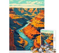 Grand Canyon USA Travel Hard Jigsaw Puzzle for Adults 1000 Pieces Improve Attention Span And Focus Peaceful Relaxing Leisure Fun (50x75cm)