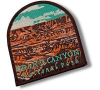 Grand Canyon Vista - Grand National Park Patch - Travel Patch Embroidered Patches for Clothes, Strong Adhesive Sticker Applique Embroidery Patches for Clothing, Fabric, Backpack, Purse, DIY